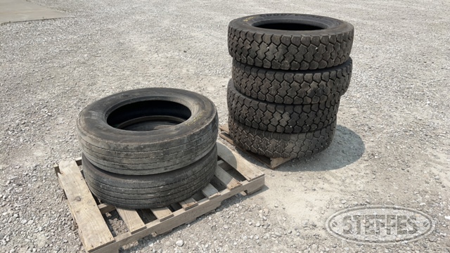(6) 255/70R22.5 Tires